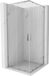 Mexen Exo cabine de douche carrée avec porte coulissante 90 x 90 cm, transparent, chrome