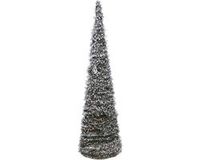 Merkloos Nampook Kerstverlichting Kegel - groen - LED - 60 cm - Rotan - Binnen