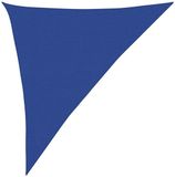 vidaXL Zonnezeil 160 g/m² driehoekig 3x4x5 m HDPE bleu