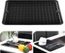Bol Tapis d'égouttage résistant à la chaleur - Silicone antidérapant - 1 pièce - Gris