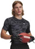 Under Armour Heatgear Printed T-shirt Korte Mouw Polyester Zwart S Mannen