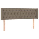 VidaXL Hoofdbord taupe 163x16x78/88 cm tissu