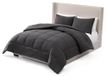 UGG Leonora Dekbedset met 2 kussenslopen, lichtgewicht dons, alternatieve deken, omkeerbaar, gezellig, warm, het hele seizoen, wasbaar en hypoallergeen beddengoedset, full/queensize, houtskoolgrijs