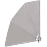 vidaXL Windscherm inklapbaar voor terras 210 x cm crème