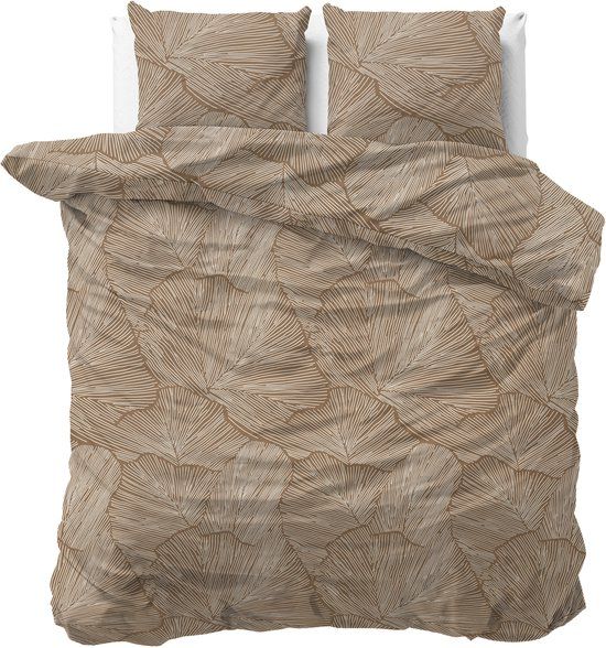 Sleeptime Dekbedovertrek Pure Amber Beige/bruin - 240 x 200/220 cm - 100% Katoen