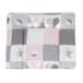 Roba aankleedkussen soft Happy Patch rosa 85 x 75 cm - Grijs