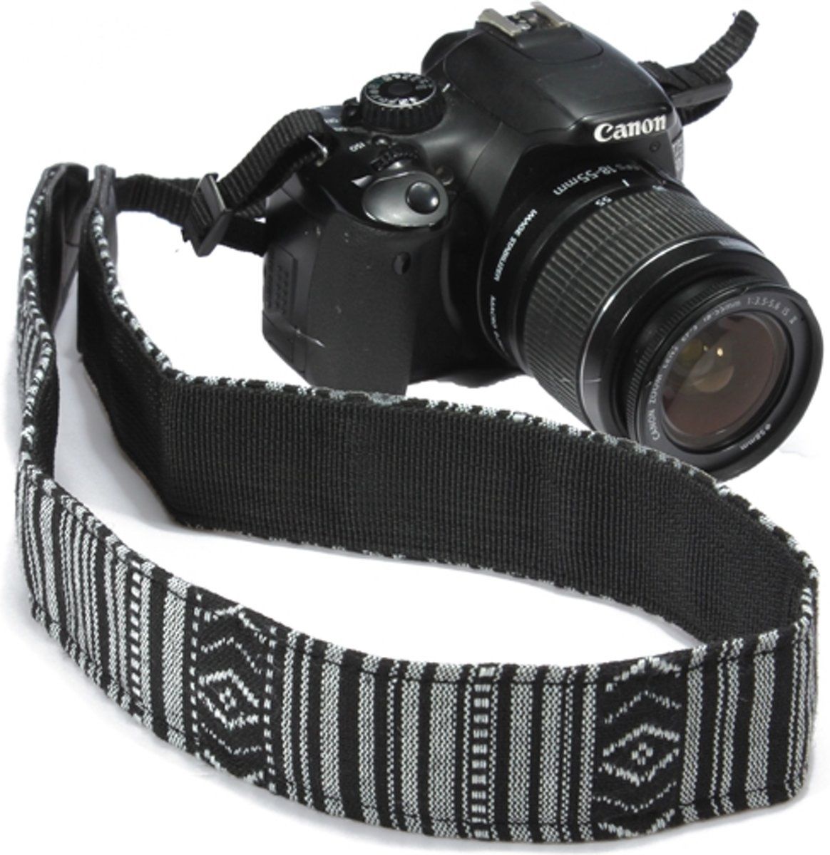 Vintage Camera Neck Strap - Grey - Compatible with DSLR Cameras