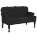 vidaXL Bank met rugleuning, noir, 119,5 x 64,5 x 75 cm, velours