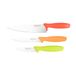 Rockingham Forge 8007 Essentials Range 3-delige huishoud messenset rood, groen en oranje