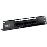 TRENDnet TC-P08C6 10 Patchpaneel, 8-poorts Cat. 6 niet afgeschermd