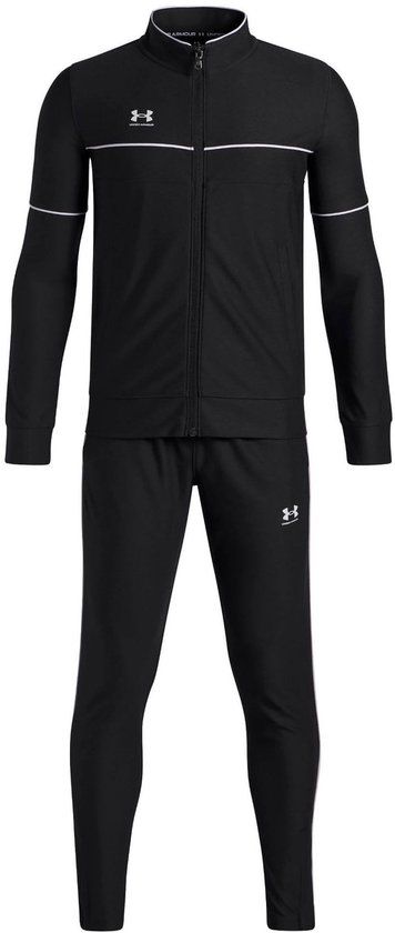 Under Armour UA B Challenger Tracksuit - Black/White - Boys' Training Suit - Size 128