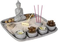 Atmosphera Boeddha zen tuin met waxinelichthouders