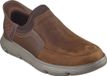 Skechers Garza Dorado Heren Instappers Leer Bruin Maat 42