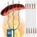 Merkloos Set van 10 Kampvuur Vorken - 123 cm - Grillen en Barbecue