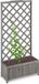 Merkloos Relaxdays plantenbak met klimrek - hout - 35 liter - plantensteun 150 cm - buiten - grijs