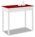 Table de cuisine en forme de livre rouge, 80x40 à 80x80 cm