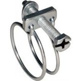 Witte & Sohn collier de serrage à double fil diamètre 34 à 38 acier zingué W1 - 30 pièces