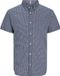 JACK&JONES JPRBLAJACK PRINT DETAIL SHIRT S/S SMU Bleu Coton Manches Courtes Homme S