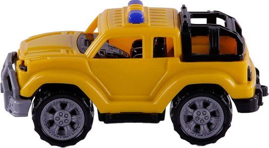 Cavallino Trendy Jeep Geel 22cm