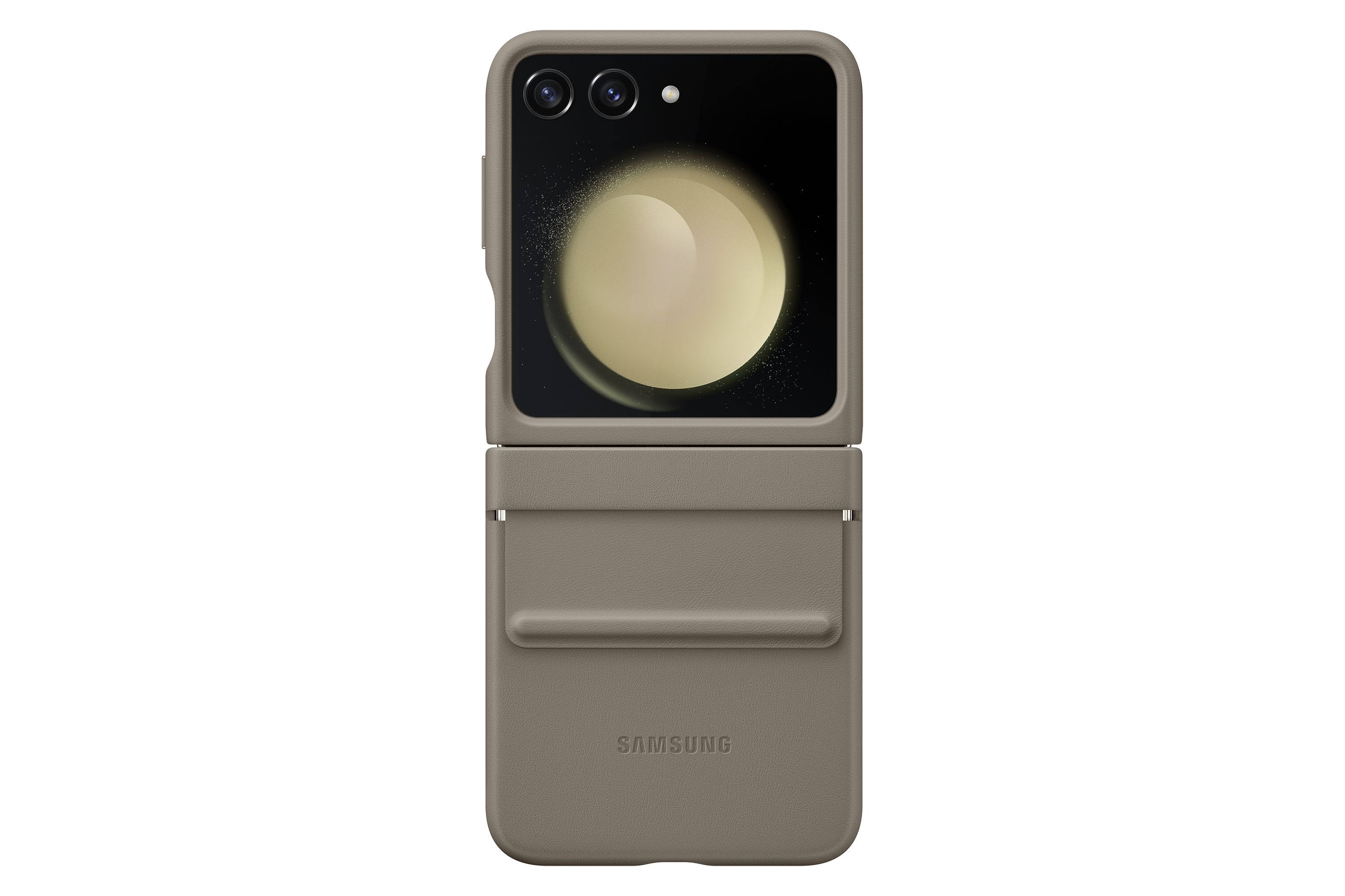 Samsung Galaxy Z Flip5 - Flap ECO-Leather Case - Etoupe