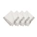 Villeroy & Boch Metallic penseelstreek, 21"x21" (set van 4 servetten), wit en zilver