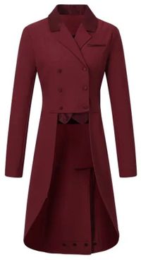 Euro-Star Helena Wedstrijdjas voor dames Rood Polyester/Elastaan 36