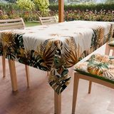 PETTI Artigiani Italiani - Vuilafstotend tafelkleed, vierkant, 140 x 140 cm, keukentafelkleed, tropisch design, 04 x 4 plaatsen (140 x 140 cm), 100% Made in Italy