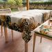 PETTI Artigiani Italiani - Vuilafstotend tafelkleed, vierkant, 140 x 140 cm, keukentafelkleed, tropisch design, 04 x 4 plaatsen (140 x 140 cm), 100% Made in Italy