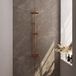 Brauer Copper Carving set de douche encastrée thermostatique avec douche de tête de 20 cm et douchette à main et tuyau de douche cuivre brossé PVD