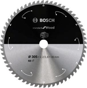 Bosch Standard for Wood Cirkelzaagblad - 30.5cm - 60 Tanden - 1 Stuk