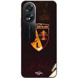 Maniacase Hoesje Oppo A38 rcl lens oranje zwarte achtergrond