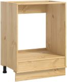vidaXL Kast SKI Honingbruin 60 x 46 x 81 cm Massief Grenenhout