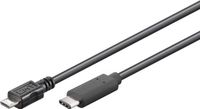 PremiumCord KU31CB06BK USB-kabel USB 3.2 Gen 1 (3.1 Gen 1) 0,6 m USB C Micro-USB B Zwart
