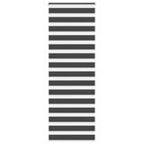vidaXL Zebra rolgordijn 70x200 cm stofbreedte 65,9 cm zwart