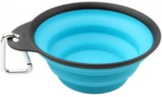 Popware Travelcup met Karabijnhaak - Blauw - 473 ml