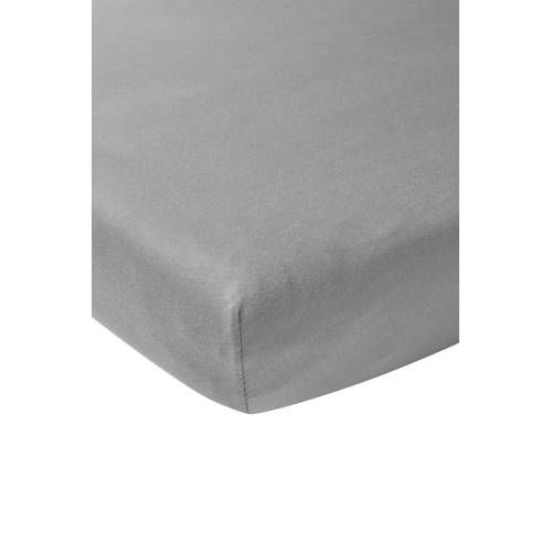 Meyco Katoenen Jersey Hoeslaken - 90x200 - Grijs