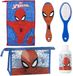 Spiderman Verzorgingsset Jongens - Toilettas met Handdoek Haarborstel en Flesje - Officieel Gelicenseerd