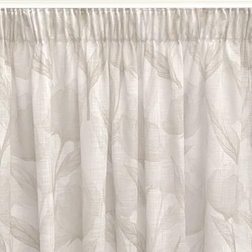 Alexandra House Living Sofia Beige Transparant Curtain - 140 x 270 cm