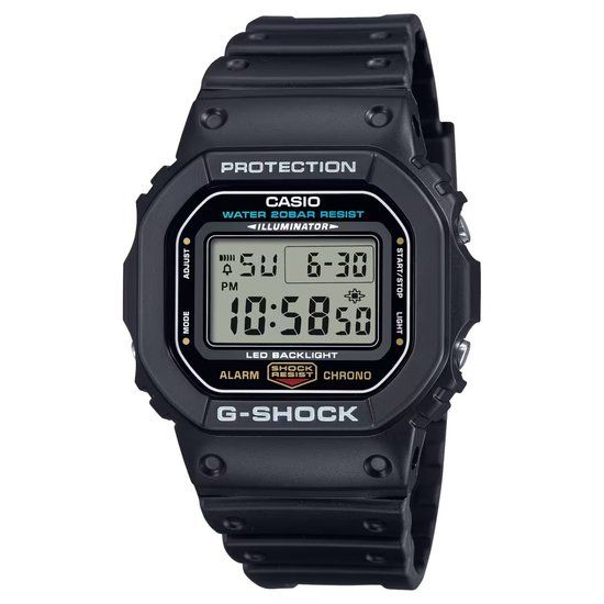 Casio G-Shock DW-5600UE-1ER The Origin Heren Horloge - Zwart - Resin - Digitaal
