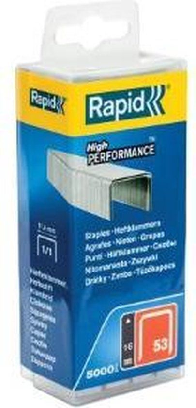 Rapid 5000202 Nieten - No. 53 - Gegalvaniseerd - 16mm (2400st)
