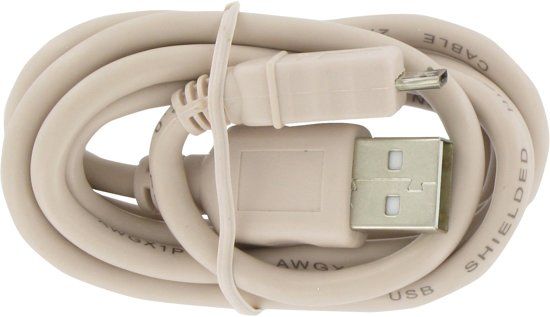 Kopp USB-aansluitkabel naar micro-B voor smartphone/camera/tablet 1m GRIJS