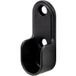 Gedotec Support de tube d'armoire ovale noir pour tiges d'armoire ovales 30 x 15 mm métal