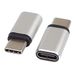 PremiumCord Adapter USB-C bus naar USB-C stekker, voorkomt vernietiging van connectoren, zilver