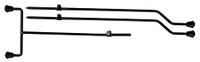 LP Latin Percussion Poten RAW Gong Tom Leg Pack, voor LP1614, LP1616, LP1618 Street Can, zwart (poedercoat) - LP16-GLP
