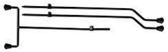 LP Latin Percussion Poten RAW Gong Tom Leg Pack, voor LP1614, LP1616, LP1618 Street Can, zwart (poedercoat) - LP16-GLP