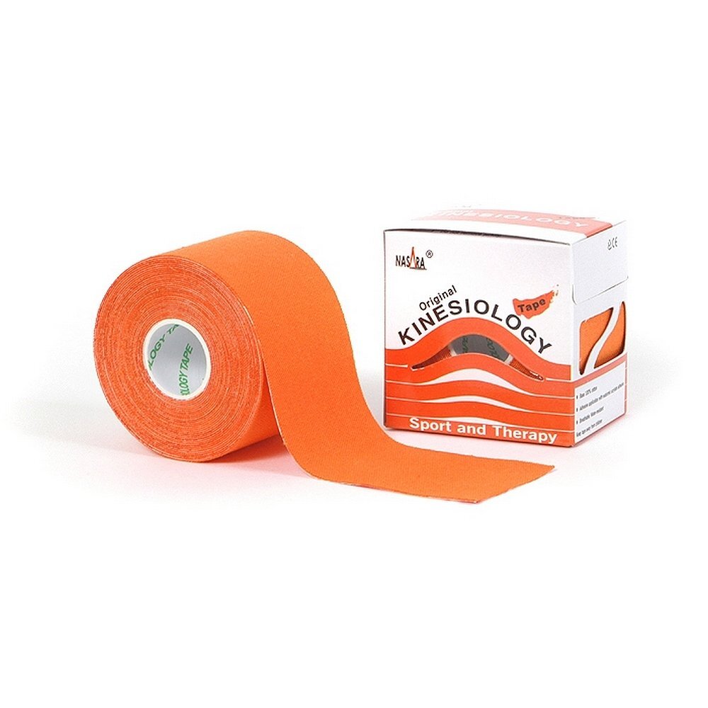 Nasara Kinesio tape - Oranje 6 st Huidvriendelijk Sporttape