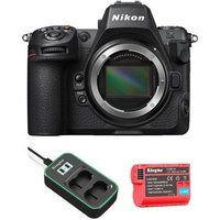 Nikon Z8 Zwart + Kingma 2400mAh accu (Nikon EN-EL15) + Kingma acculader