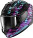 Shark D-Skwal 3 Reptaia Helm - Zwart Mat/paars