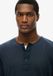 Superdry The Merchant Store Grandad Top Léger Homme Coton French Navy M