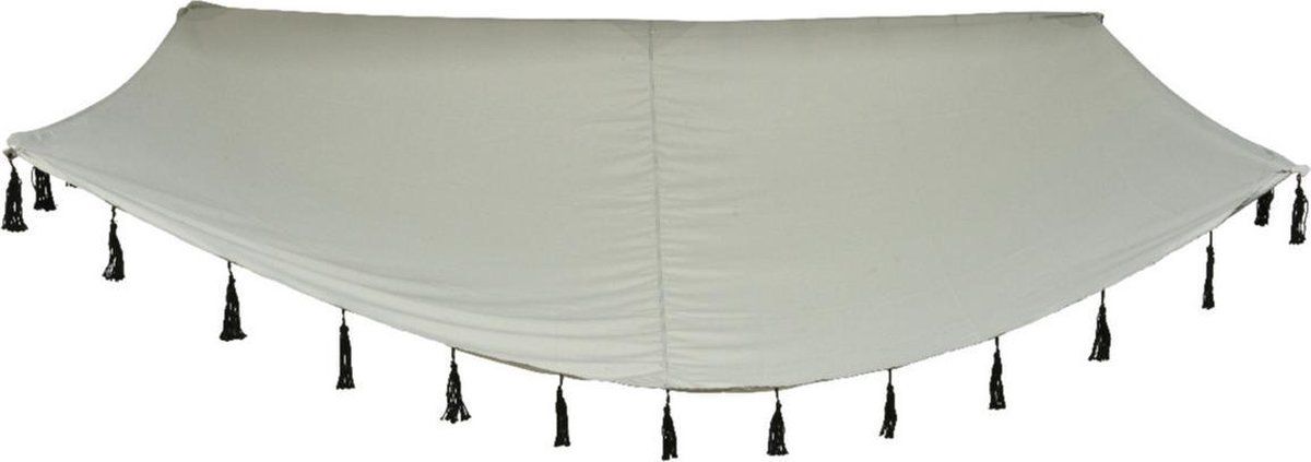 Decoris Schaduwdoek/zonnescherm zonneluifel grijs 3 x 2 meter - Zonnezeil zonwering